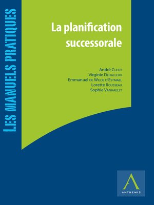 cover image of La planification successorale